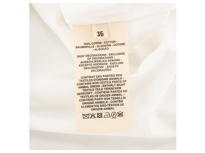 HERMÈS - Camicia Micro Hermès in twill di cotone (T36) - vista 6