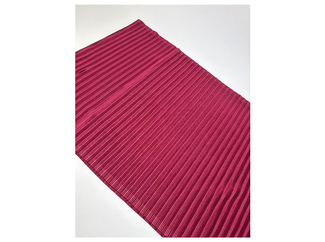 Vintage Issey Miyake Pleats Please Plissettato Wrap c. Mid-2010s Burgundy - vista 5