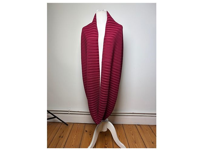 Vintage Issey Miyake Pleats Please Plissettato Wrap c. Mid-2010s Burgundy - vista 8
