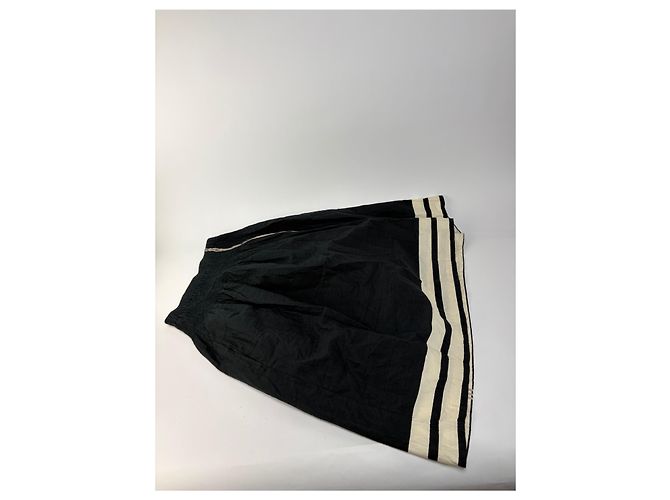 Gonna Maxi Vintage Issey Miyake Black Cream M - vista 11