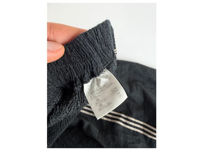 Gonna Maxi Vintage Issey Miyake Black Cream M - vista 9