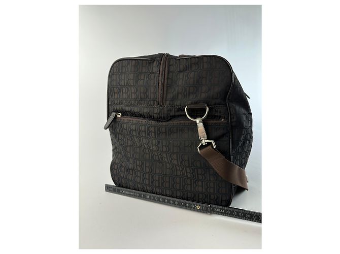 Vintage Balmain BB Monogram Canvas Duffle Bag Ende 1990s Dark Brown - Ansicht 10