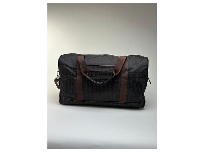 Vintage Balmain BB Monogram Canvas Duffle Bag Ende 1990s Dark Brown - Ansicht 2