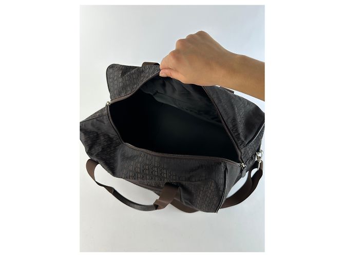 Vintage Balmain BB Monogram Canvas Duffle Bag Ende 1990s Dark Brown - Ansicht 3
