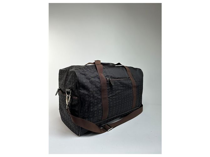 Vintage Balmain BB Monogram Canvas Duffle Bag Ende 1990s Dark Brown - Ansicht 6