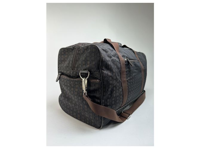 Vintage Balmain BB Monogram Canvas Duffle Bag Ende 1990s Dark Brown - Ansicht 7