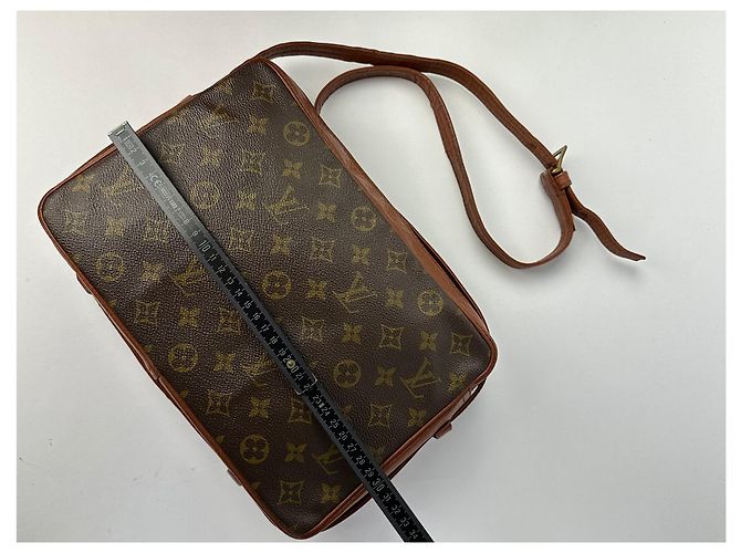 Vintage Louis Vuitton Monogram Canvas Schultertasche Braun - Ansicht 10