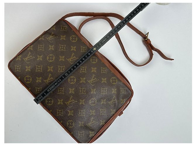 Vintage Louis Vuitton Monogram Canvas Schultertasche Braun - Ansicht 11