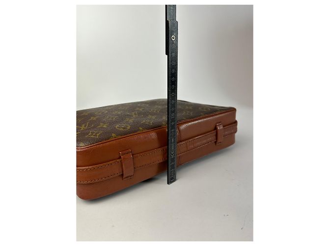 Vintage Louis Vuitton Monogram Canvas Schultertasche Braun - Ansicht 12
