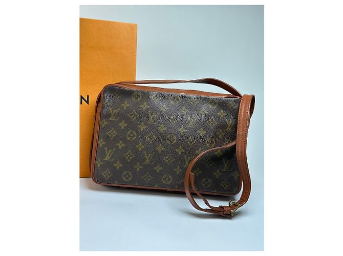 Vintage Louis Vuitton Monogram Canvas Schultertasche Braun - Ansicht 13