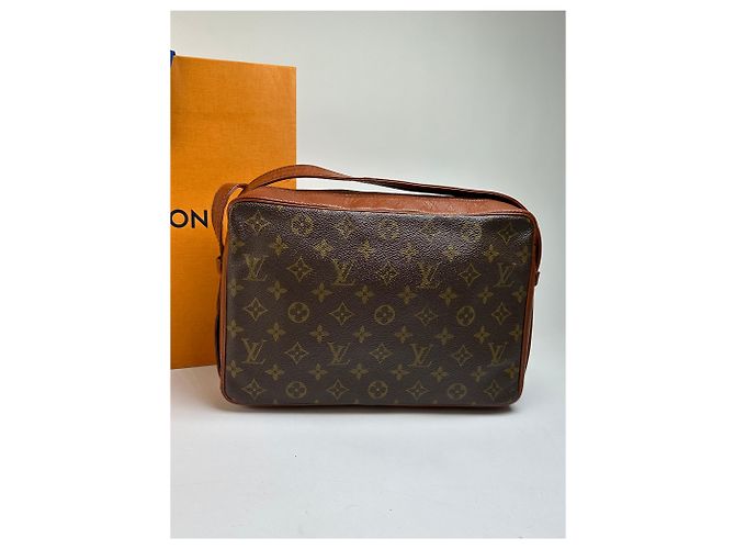 Vintage Louis Vuitton Monogram Canvas Schultertasche Braun - Ansicht 14