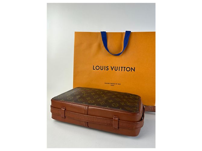 Vintage Louis Vuitton Monogram Canvas Schultertasche Braun - Ansicht 9