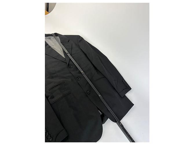 Vintage Burberry Herren-Wollanzug-Set, Anthrazit 38R - Ansicht 6