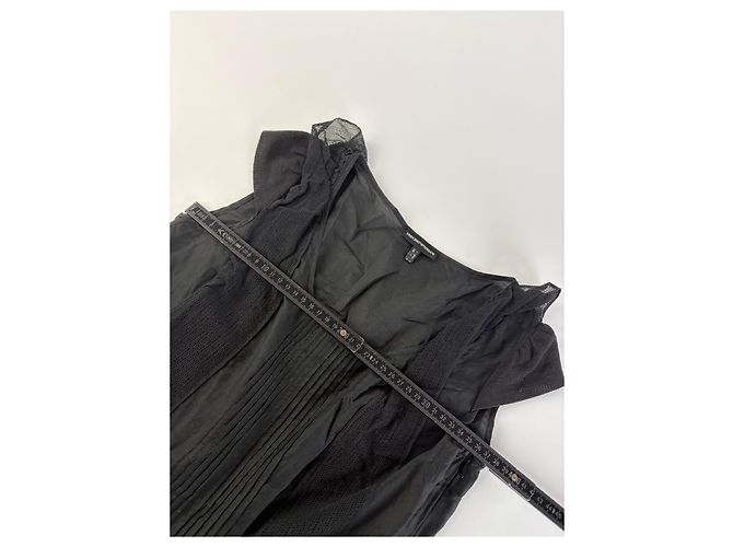 Abito Vintage Giorgio Armani in Cotone e Seta Nero S - vista 10