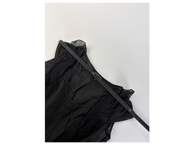 Abito Vintage Giorgio Armani in Cotone e Seta Nero S - vista 12
