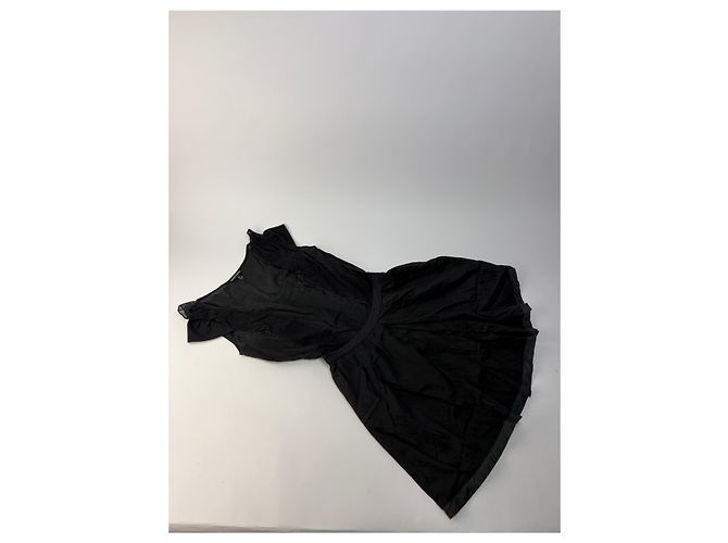 Abito Vintage Giorgio Armani in Cotone e Seta Nero S - vista 13