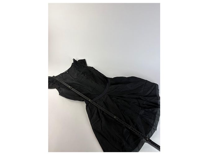 Abito Vintage Giorgio Armani in Cotone e Seta Nero S - vista 9