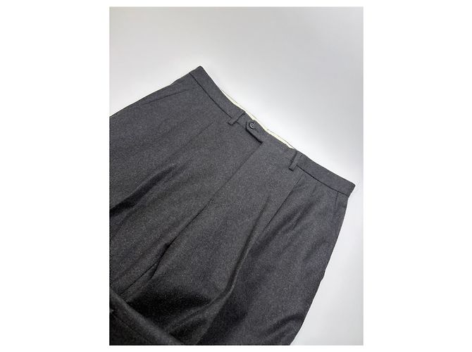 Vintage Givenchy Herren zweireihiger Wollblazer & Hose Dunkelgrau L - Ansicht 10