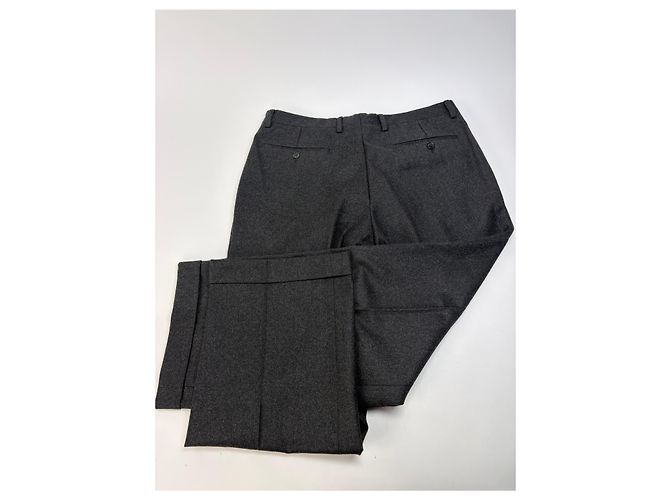 Vintage Givenchy Herren zweireihiger Wollblazer & Hose Dunkelgrau L - Ansicht 13