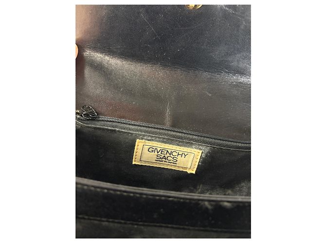Vintage Givenchy Structured Top-Handle Bag Late 1970s Black - view 5