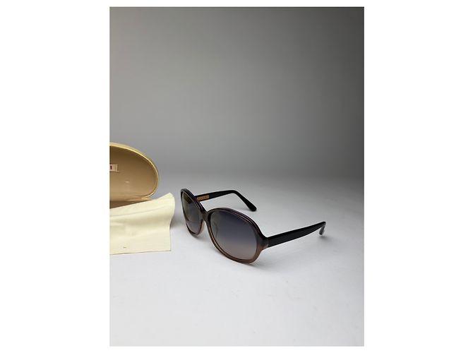 Vintage Marni Sonnenbrille mit Gradient-Rahmen c. 2010s Brown Black - Ansicht 3