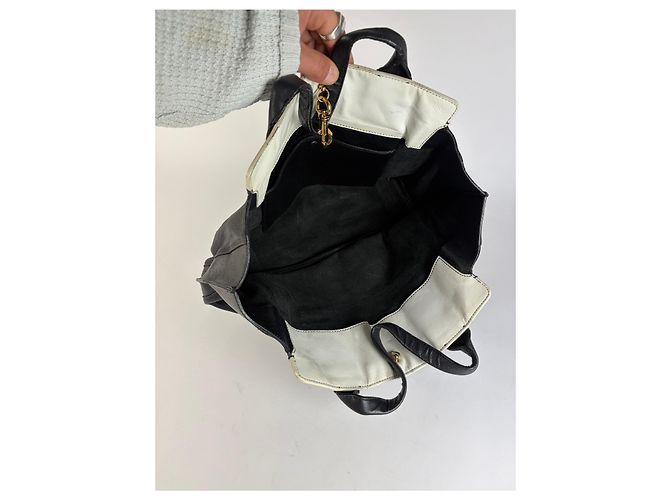 Vintage Chloé Edith Structured Top-Handle Bag Black - view 3