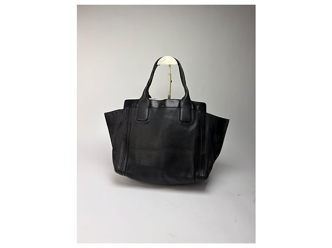 Vintage Chloé Edith Structured Top-Handle Bag Black - view 8