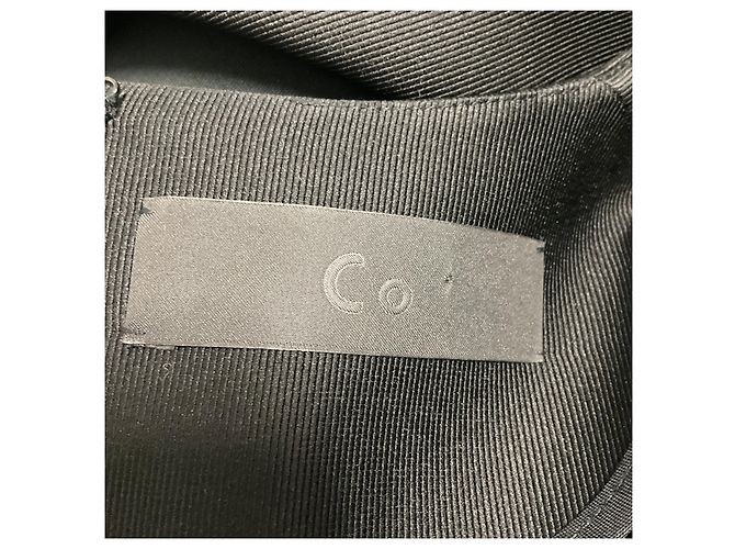 Tiffany & Co Co Black Kurzärmeliges ausgestelltes Satin-Minikleid - Ansicht 4