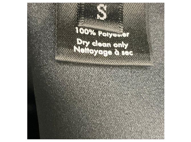 Tiffany & Co Co Black Kurzärmeliges ausgestelltes Satin-Minikleid - Ansicht 5