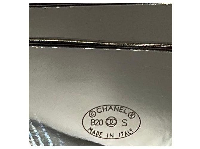 Spilla a cuore con strass Chanel 2020 Argento / Oro Logo CC - vista 4