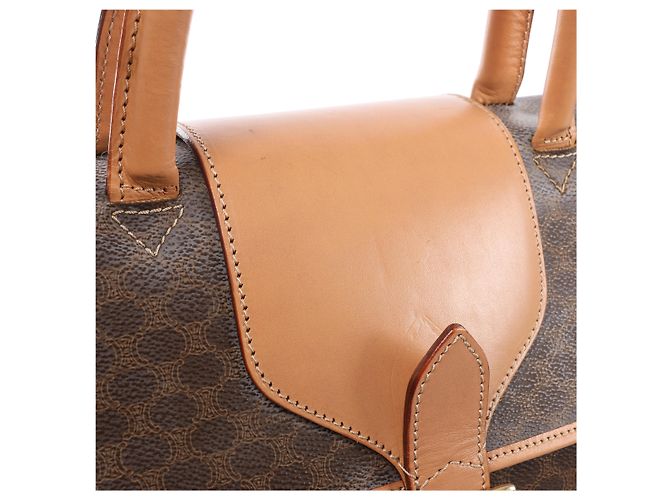 Céline Borsa porta documenti CELINE Macadam con manico superiore in Brown - vista 10