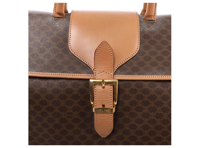 Céline Borsa porta documenti CELINE Macadam con manico superiore in Brown - vista 11