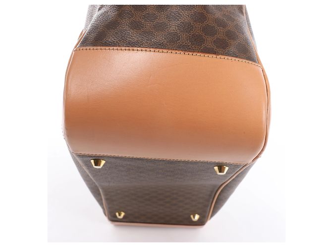 Céline Borsa porta documenti CELINE Macadam con manico superiore in Brown - vista 14