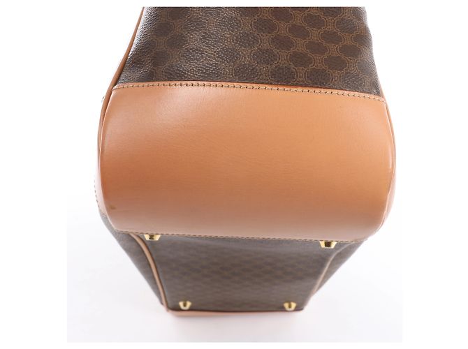 Céline Borsa porta documenti CELINE Macadam con manico superiore in Brown - vista 15