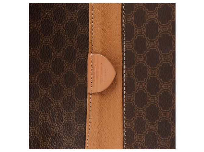 Céline Borsa porta documenti CELINE Macadam con manico superiore in Brown - vista 18