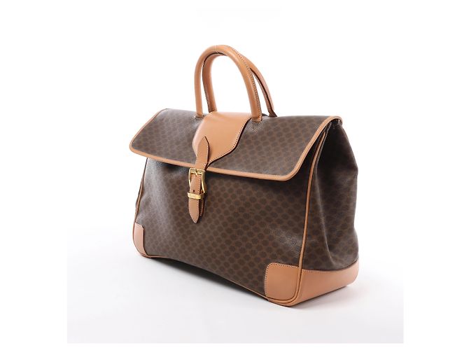 Céline Borsa porta documenti CELINE Macadam con manico superiore in Brown - vista 2