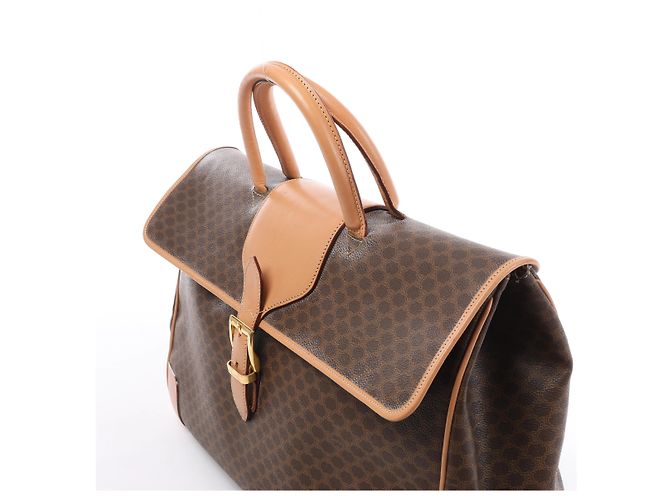 Céline Borsa porta documenti CELINE Macadam con manico superiore in Brown - vista 3