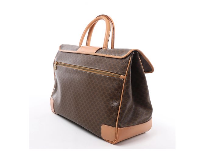 Céline Borsa porta documenti CELINE Macadam con manico superiore in Brown - vista 4