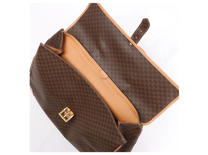 Céline Borsa porta documenti CELINE Macadam con manico superiore in Brown - vista 7
