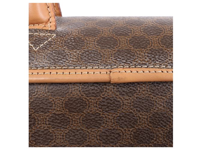 Céline Borsa porta documenti CELINE Macadam con manico superiore in Brown - vista 8