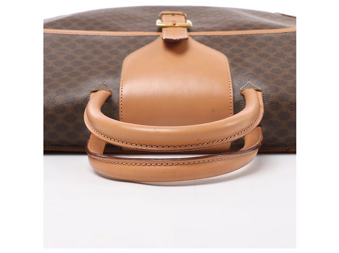 Céline Borsa porta documenti CELINE Macadam con manico superiore in Brown - vista 9
