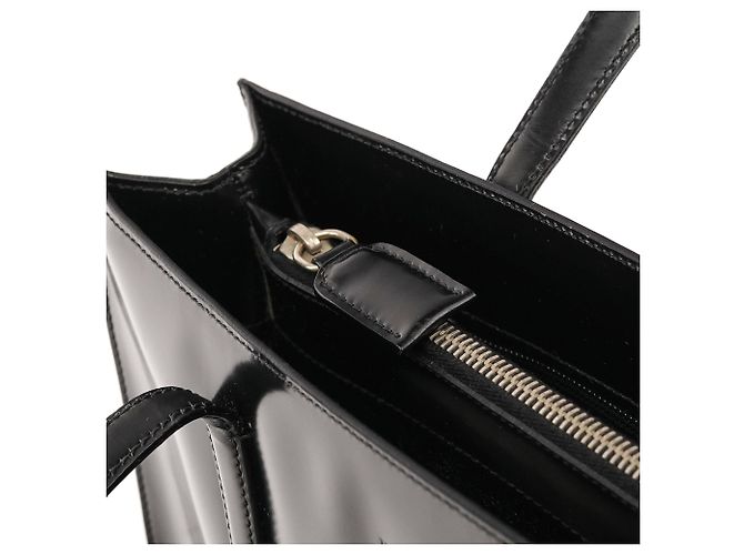 Prada Borsa Tote Carolyn Bessette Kennedy 1995 Black Spazzolato - vista 10