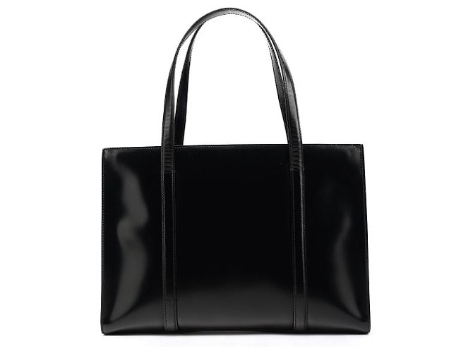 Prada Borsa Tote Carolyn Bessette Kennedy 1995 Black Spazzolato - vista 3