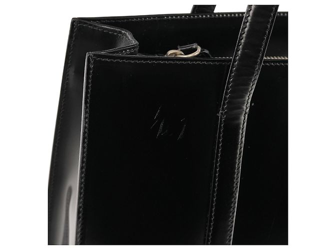 Prada Borsa Tote Carolyn Bessette Kennedy 1995 Black Spazzolato - vista 6