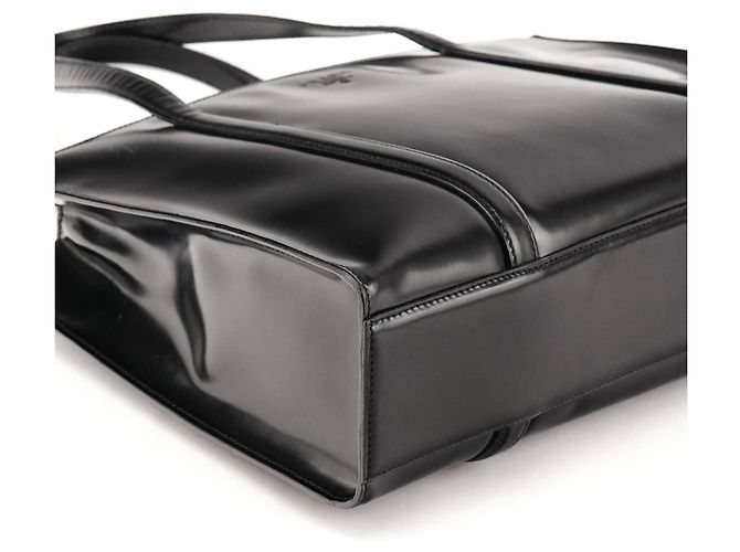 Prada Borsa Tote Carolyn Bessette Kennedy 1995 Black Spazzolato - vista 7