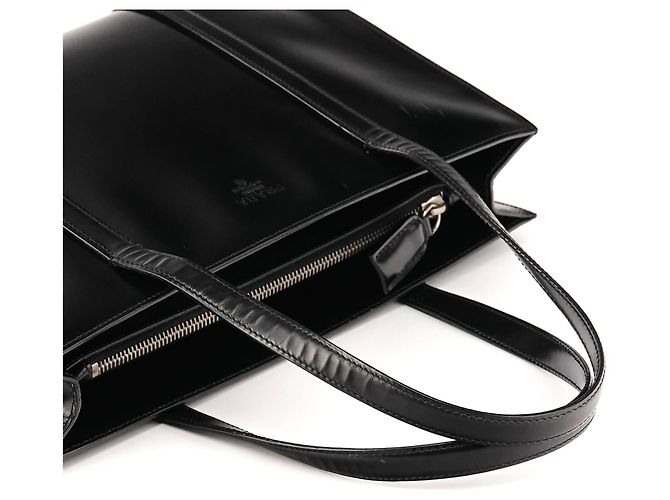 Prada Borsa Tote Carolyn Bessette Kennedy 1995 Black Spazzolato - vista 9