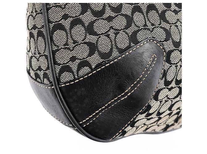 Coach 11297 Borsa Hobo Ergo in tela Signature Grey Black - vista 11