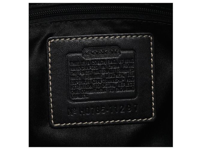 Coach 11297 Borsa Hobo Ergo in tela Signature Grey Black - vista 12