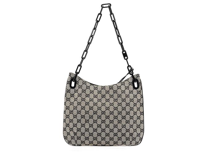 Gucci 001 4168 Borsa a tracolla Grey GG Plastic Chain - vista 3