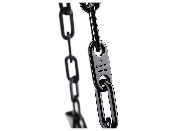 Gucci 001 4168 Borsa a tracolla Grey GG Plastic Chain - vista 6